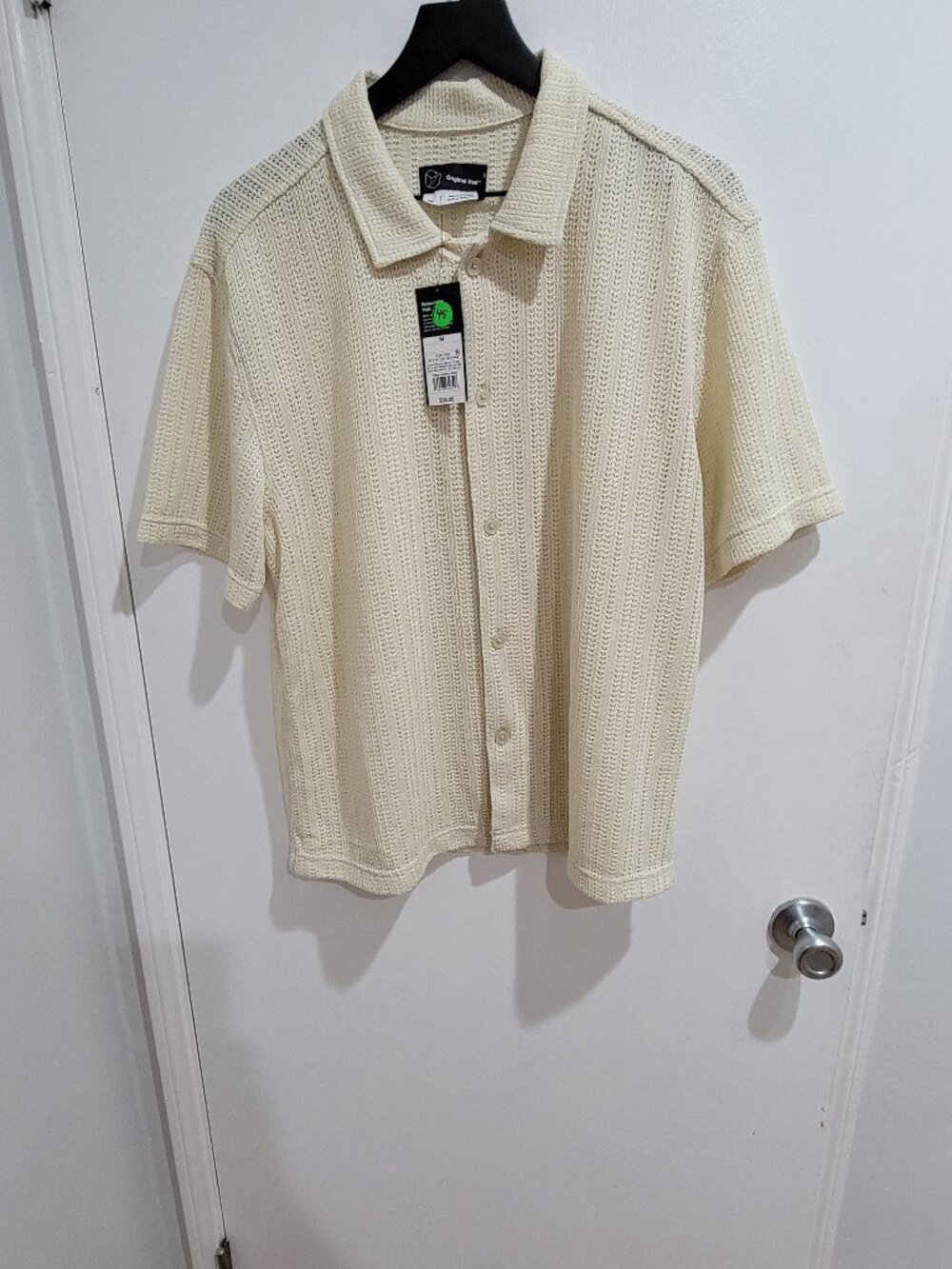 Men's Short Sleeve Button-up Shirt - Original Use™ Tan M